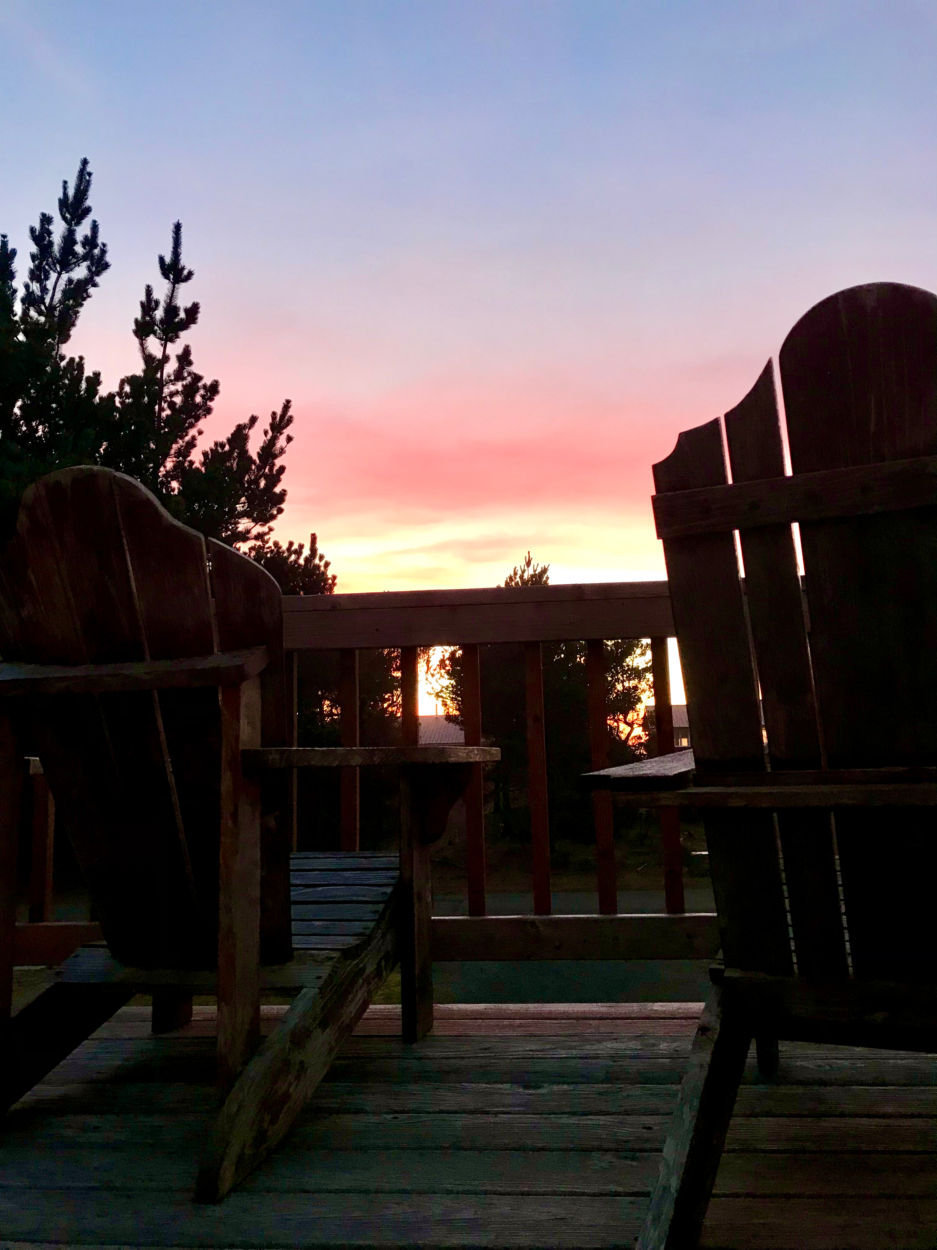 Sunset from the balcony